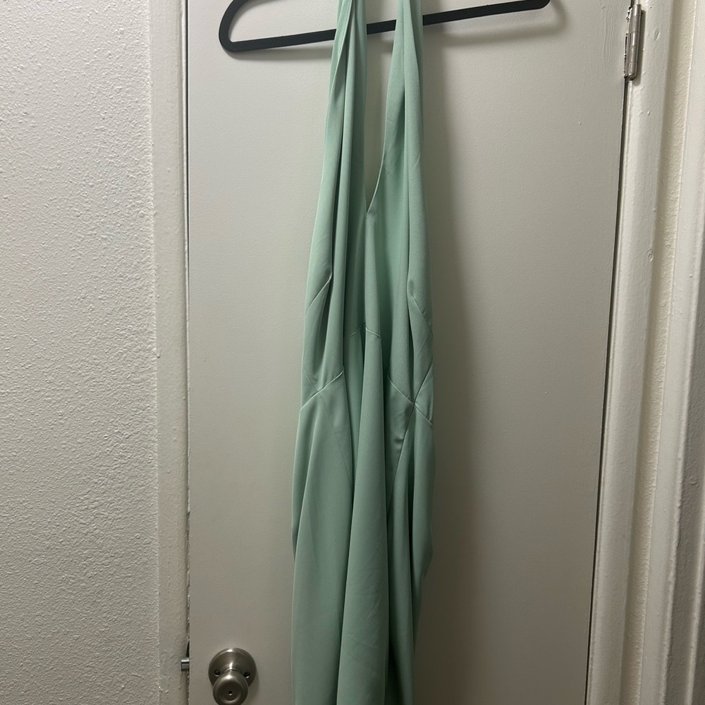 Astr Backless Mint Green Dress